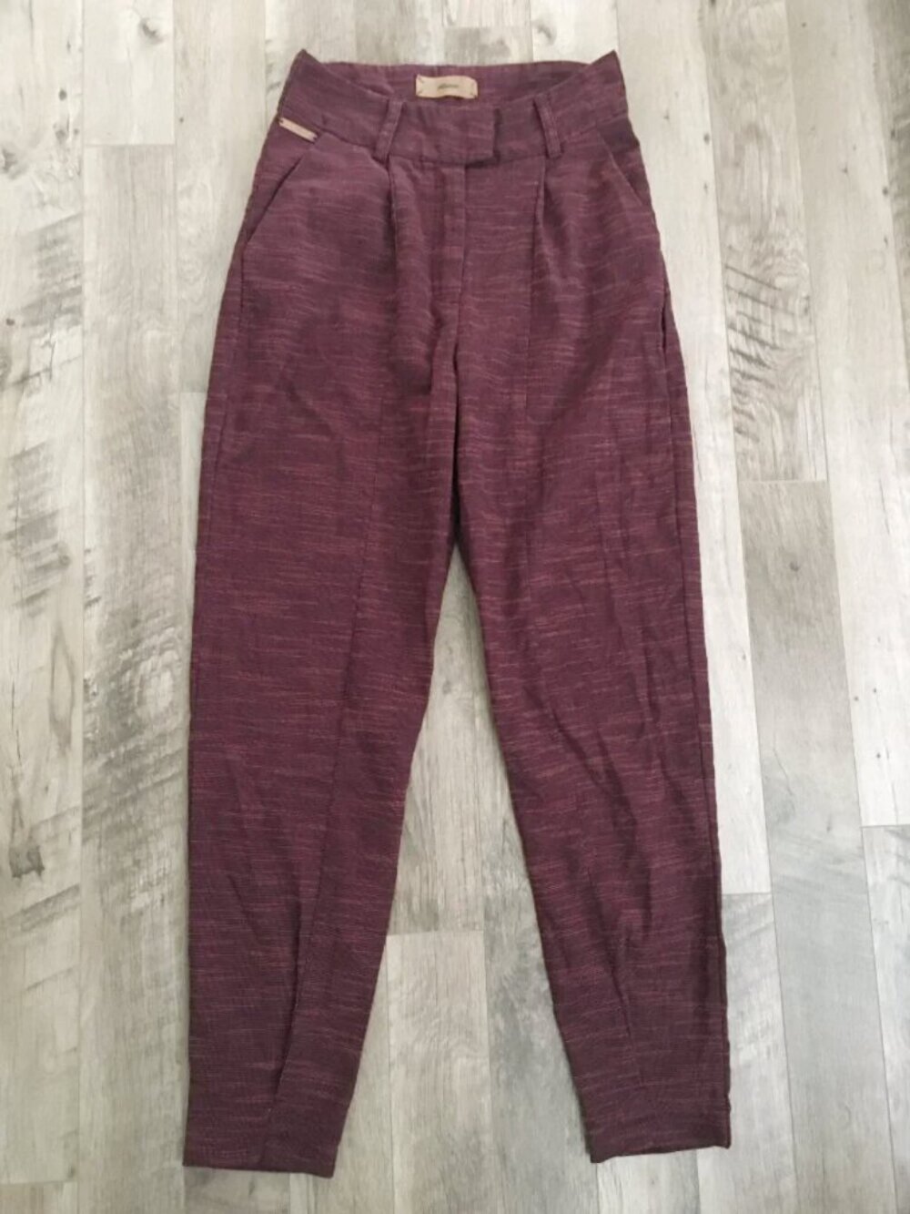 Vintage Skunkfunk Roux Balloon High Waist Sangria Pleated Trousers 2